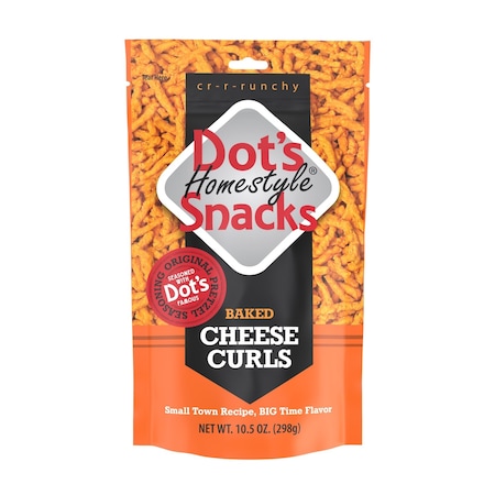 Dots Pretzels Dot's Homestyle Crunchy Cheese Curls 10.5 oz Bagged 6006 -DP